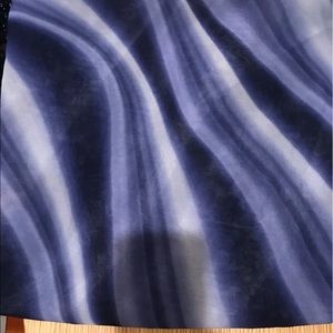 ombre blue poly scarf